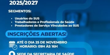 Candeias: Inscrições para eleição do Conselho Municipal de Saúde estão abertas