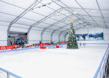 Candeias: Pista de patinação no gelo será aberta ao público neste sábado (21); veja orientações de uso