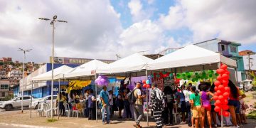 Candeias: Aula prática dos ACS leva serviços de saúde gratuitos ao Centro da cidade