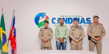 Candeias: Prefeito Eriton Ramos recebe novo comandante da CPRMS e reforça parceria com forças de segurança