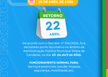 Candeias: Servidores terão ponto facultativo na véspera do feriado de Tiradentes