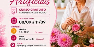 Candeias: Prefeitura oferece curso gratuito de flores artificiais; inscrições estão abertas