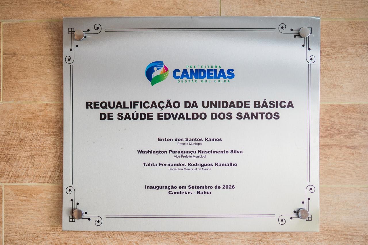 Foto: Reprodução/Prefeitura de Candeias - BA