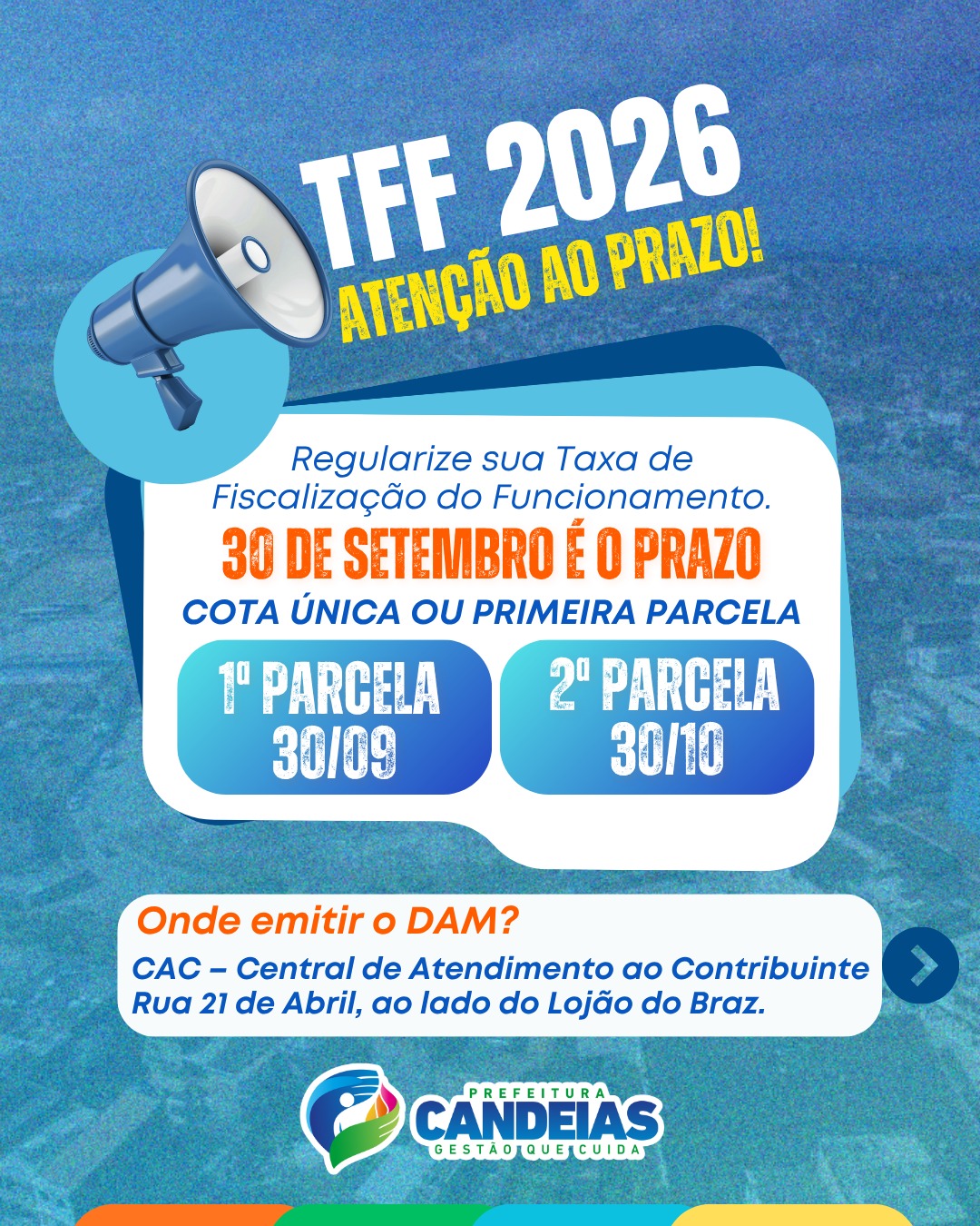 Foto: Reprodução/Prefeitura de Candeias - BA